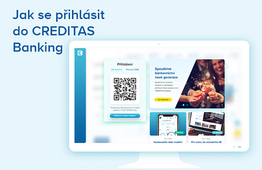 Videonávod - on-line přihlášení do CREDITAS Banking